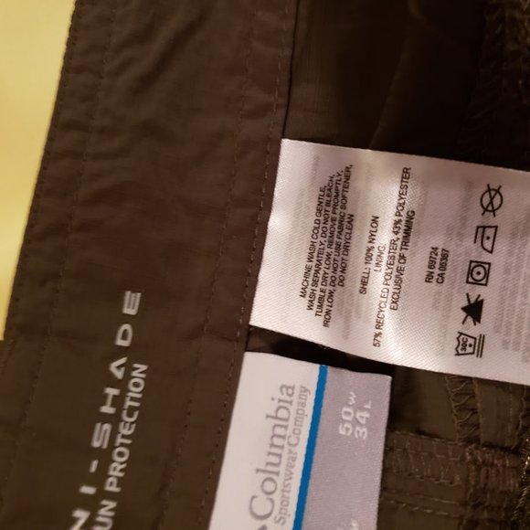 Columbia Silver Ridge Convertible Pants Zip Off In Gravel Size 50 X 34 - Picture 5 of 11